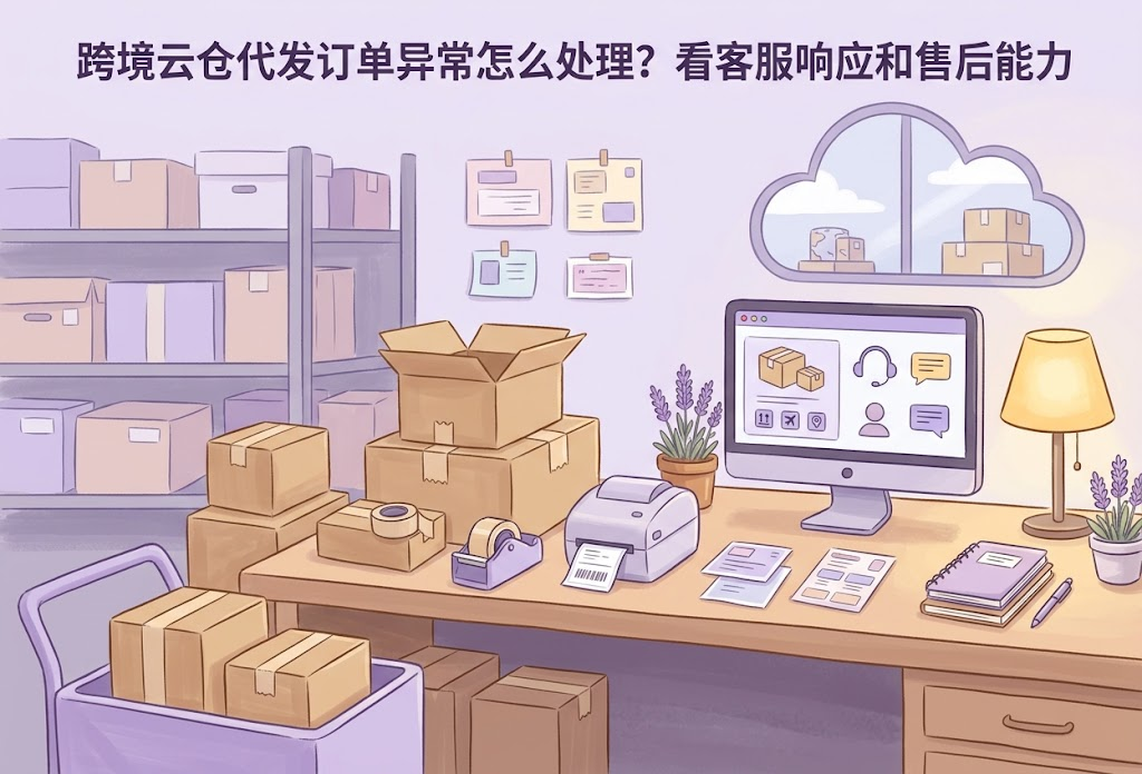 跨境云仓代发订单异常怎么处理？看客服响应和售后能力