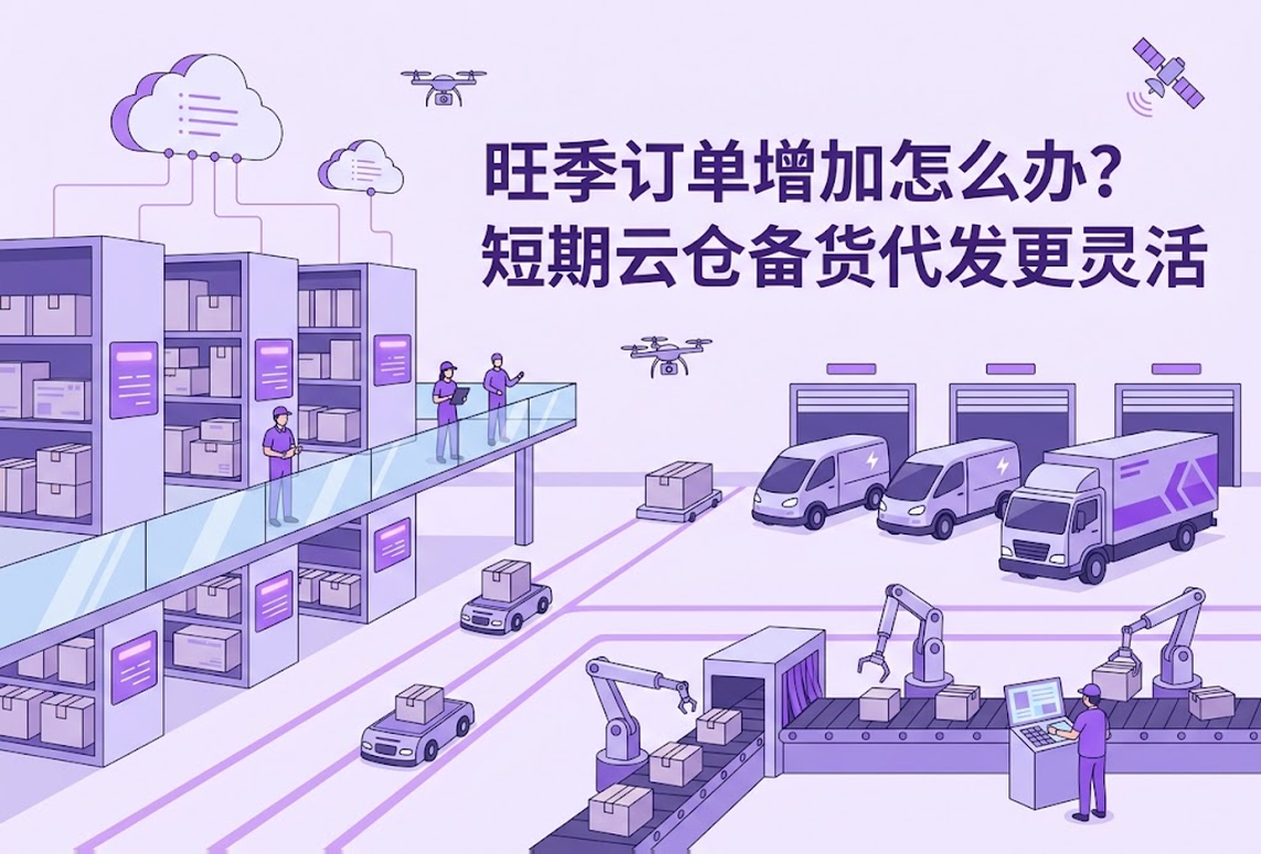 旺季订单增加怎么办？短期云仓备货代发更灵活