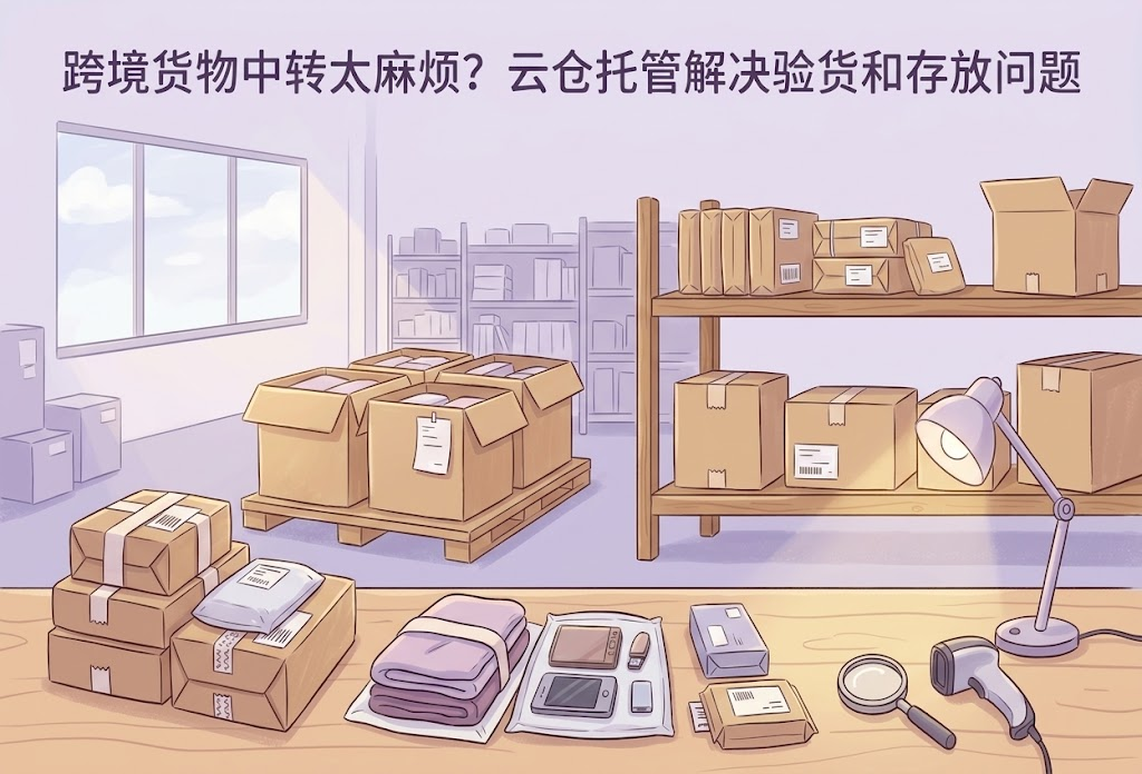 跨境货物中转太麻烦？云仓托管解决验货和存放问题
